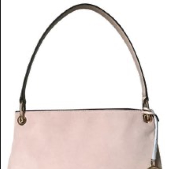 Michael Kors - Nicole Medium Leather Shoulder Bag - Ballet - Picture 7 of 12